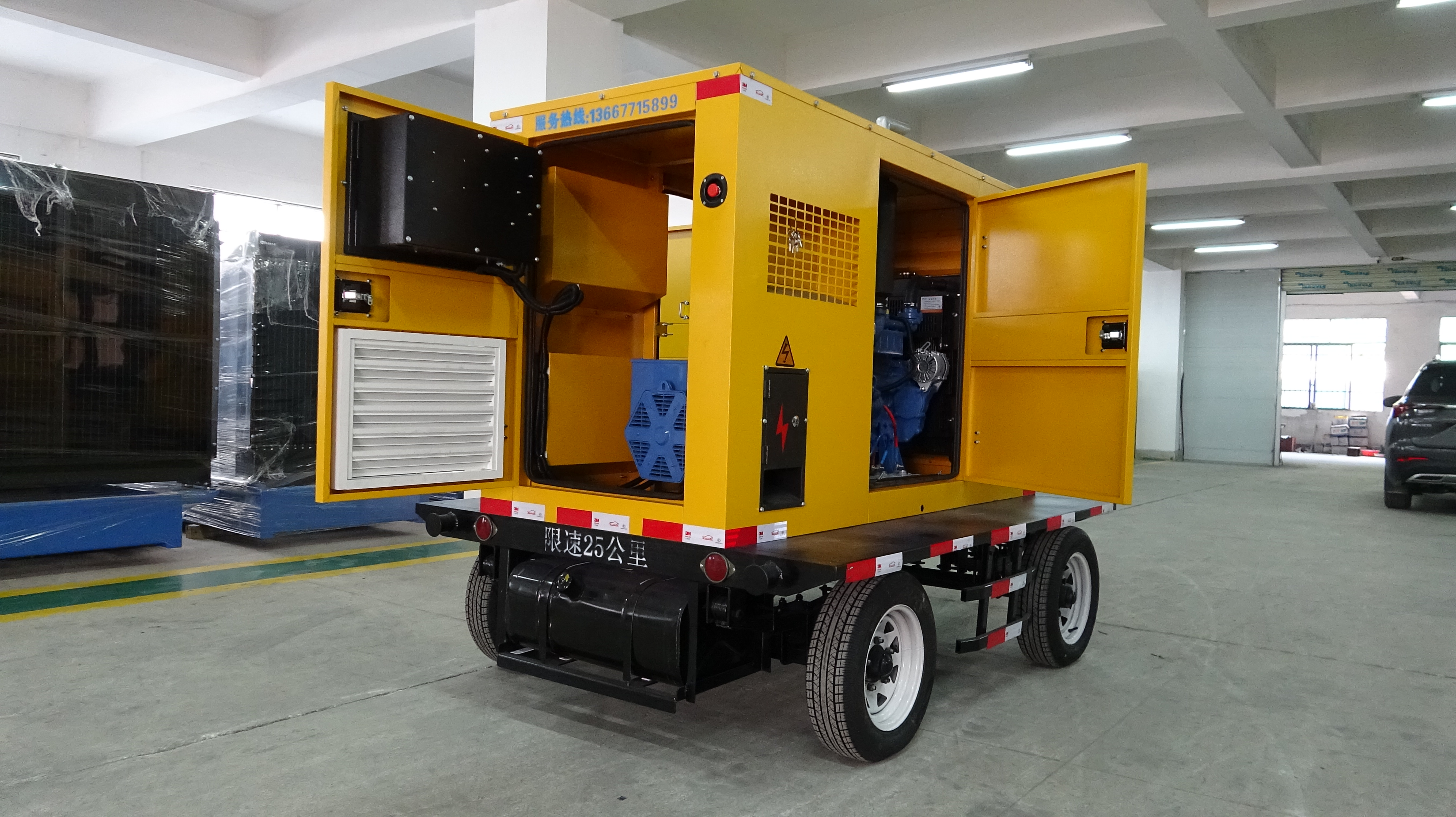 顶博工业柴油发电机组,建筑工地稳定持久供电的可靠解决方案